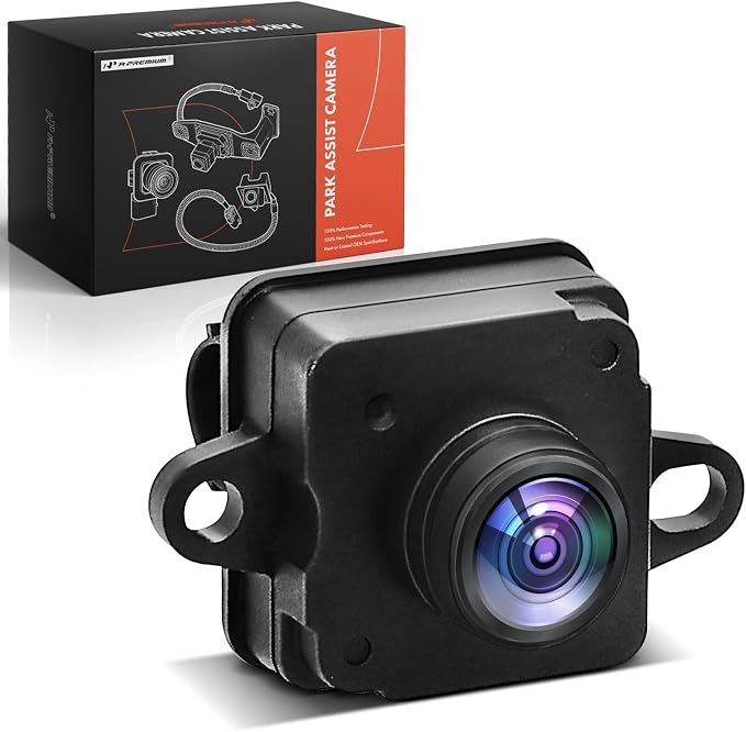 A-Premium Park Assist Camera Rear View Backup Reverse Camera Compatible with Select Jeep Models - 2014 2015 2016 2017 2018 KL Series Cherokee - Replace# 56038991AK