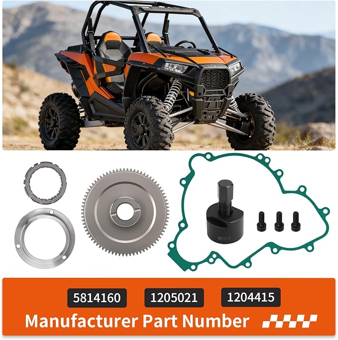 Flywheel Puller & Starter Clutch Idler Gear One Way Bearing kit for Polaris RZR Ranger General XP 4 S Pro Turbo Trail 900 1000 RS1 2015-2023