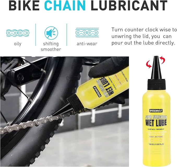 Bike Cleaner Set, 500ML - Fast-Action, Bicycle Cleaning Spray 120ml Chain Lube Brushes And Sponge Bicycle Cleaning Kit Safe on All Surfaces and Suitable for All Types of Bike.