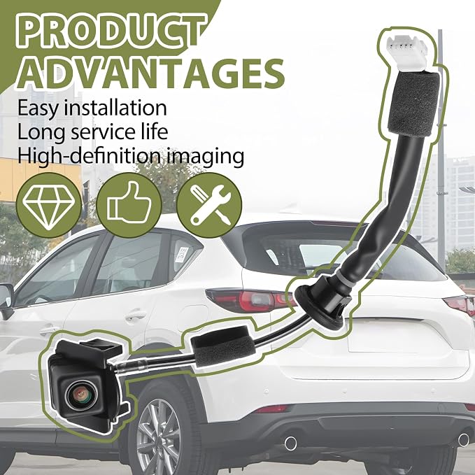 Rear View Backup Camera Compatible with Mazda CX-5 2013-2016 Parking Assist Camera Replace K015-67-RC0A MA1960108 KD33-67-RC0 KD3367RC0B KD3367RC0C