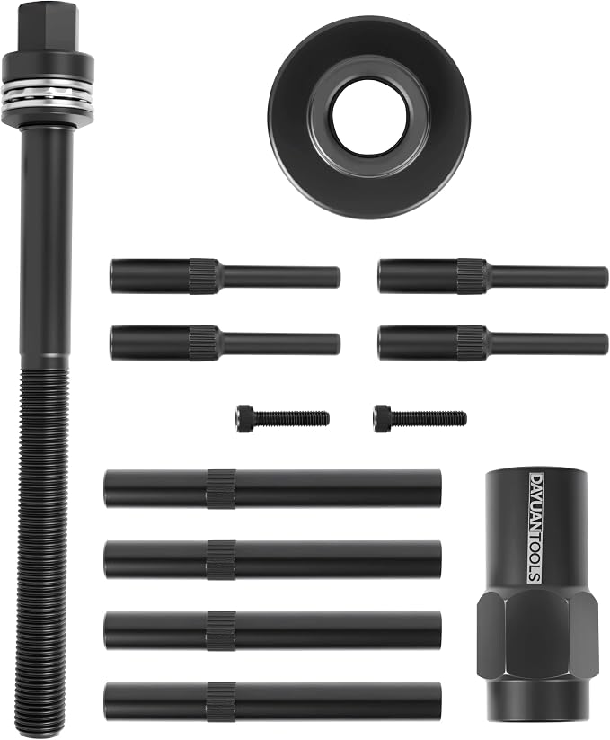 DAYUAN Front Wheel Bearing Removal & Installer Tool Kit | 82mm Wheel Bearings，Carbon Steel，Even Press Force，Fits Most FWD Cars & Light Trucks，Storage Case