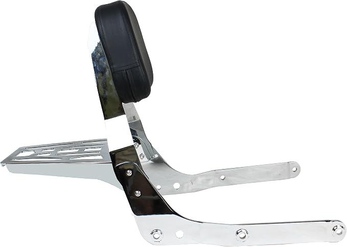 YHMOTO Passenger Sissybar Backrest with Luggage Rack for Honda Shadow Aero 750 VT750C 2004-2023 (Chrome)