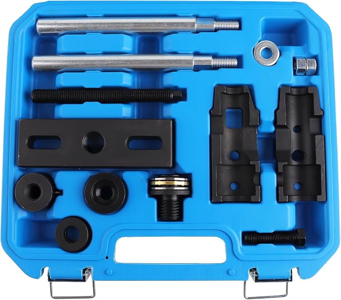 Upgraded 303-1706 Diesel Injector Puller for Ford 2.0 EcoBlue, Injector Removal Tool Kit with Metal Buckles & Shadow Foam Case, Fits Ranger, Transit, Focus, High Strength Alloy Steel