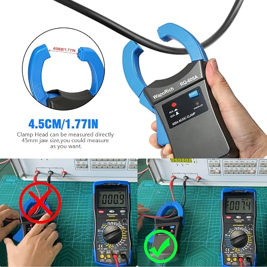 Digital Multimeter RQ-770K Automotive AC/DC Dwell Multimeter TRMS 6000 Counts +RQ-705ASignal Pick-up Inductive Clamp Tach 600 RPM ~ 12000 RPM +RQ-605A AC/DC 600A Clamp-on Current Probe Amp Adapter