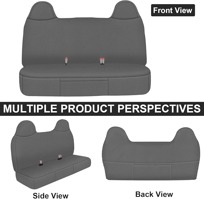 SAPUBK Front Bench Seat Cover Replace for 1999-2007 Ford F250 F350 F450 F550, Premium Neoprene Composite Soft Foam Lining Airmesh Breathable Seat Cover Cushion