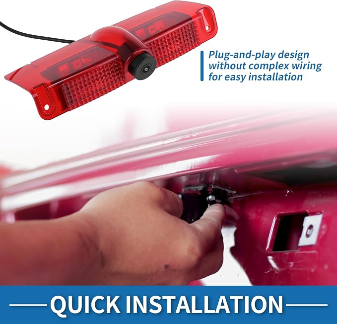 Brake Light Rear View Backup Camera for Chevrolet Express for GMC Savana 1500 2500 3500 2003-2019 Park Assist Reverse Camera Replacement