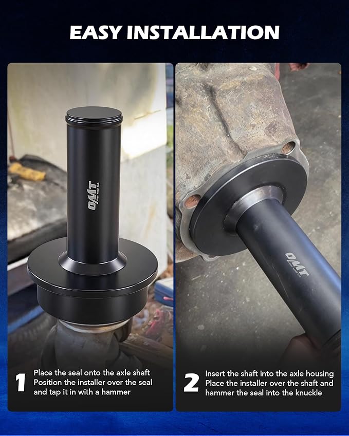 Orion Motor Tech Axle Shaft Seal Installer for Wheel Knuckle Vacuum Oil Seal Installation, Vehicle Sealing Ring Tool for Placement and Fitting Compatible with 1998-2004 Ford F250, F350, F450 F550 4X4s