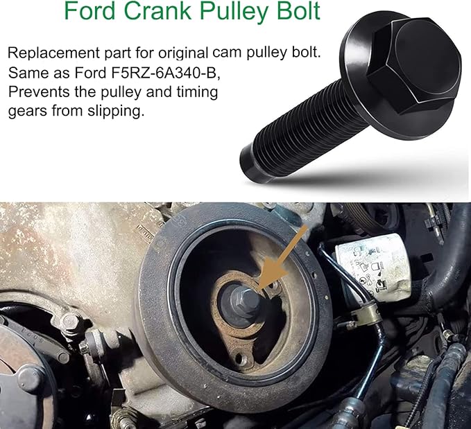 Engines Repair Tools Kit-Valve Spring Compressor Tool, Crankshaft Positioning Tool, Cam Phaser Holding Tool, Timing Chain Locking Wedge Tool, Crankshaft Pulley Bolt for Ford 4.6L 5.4L 6.8L 3V Engines