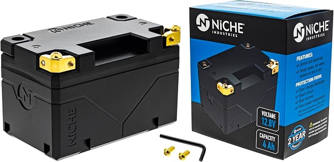NICHE Lithium Battery YTZ10S 12V 4Ah 240A for Yamaha Honda Kawasaki KTM Suzuki ATV Motorcycle