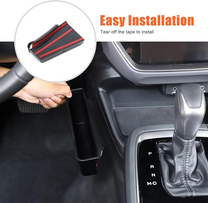 HAPPYHORSE Central control gear side Storage Box Tray Compatible with Subaru Crosstrek 2024 2025 Car Center Console gear panel Side Organizer Storage Box Tray Accessories