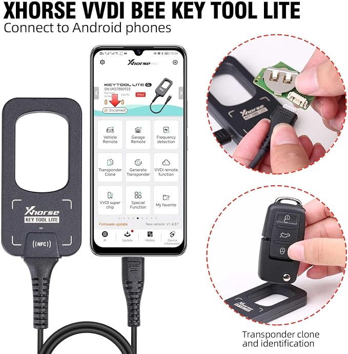 Xhorse VVDI BEE K-ey Tool Lite Remote Maker(Only Applicable to Android Systems)