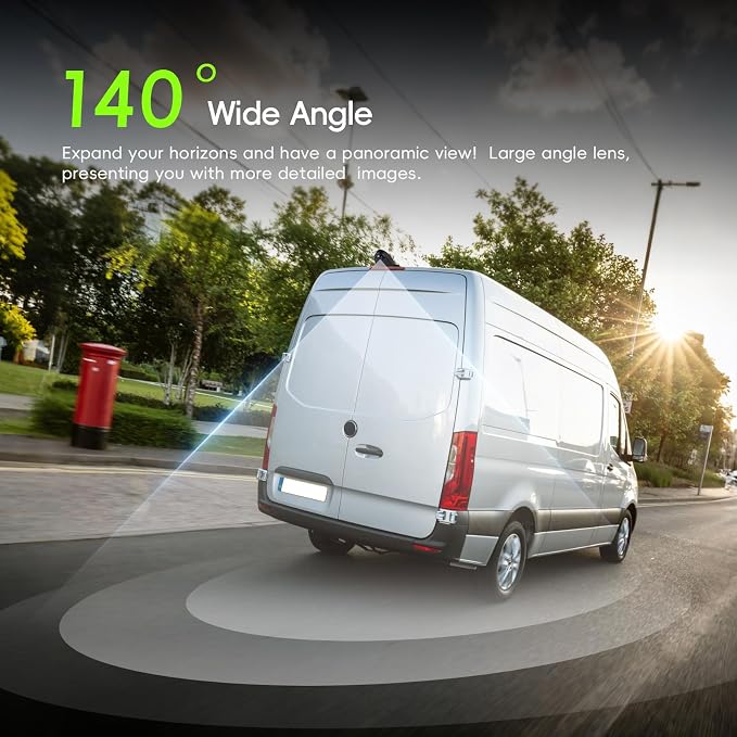 Car Brake Light Rear View Backup Camera for Benz Sprinter 2010-2019 Top Rear Brake Light Camera HD IR Night Vision Reversing Camera IP67 Waterproof