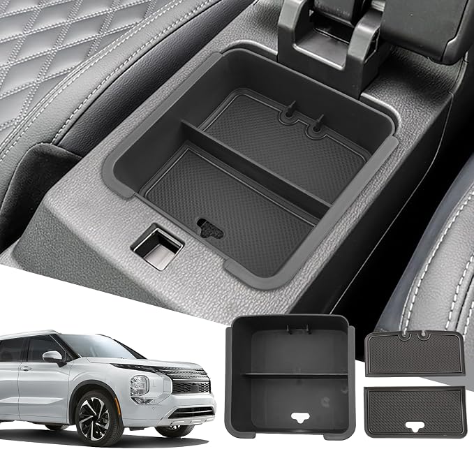 SXCY for 2023 2024 Mitsubishi Outlander Center Console Organizer [Not for Outlander Sport] 2024 Outlander Armrest Console Tray 2024 Outlander Console Organizer 2024 Outlander Accessories