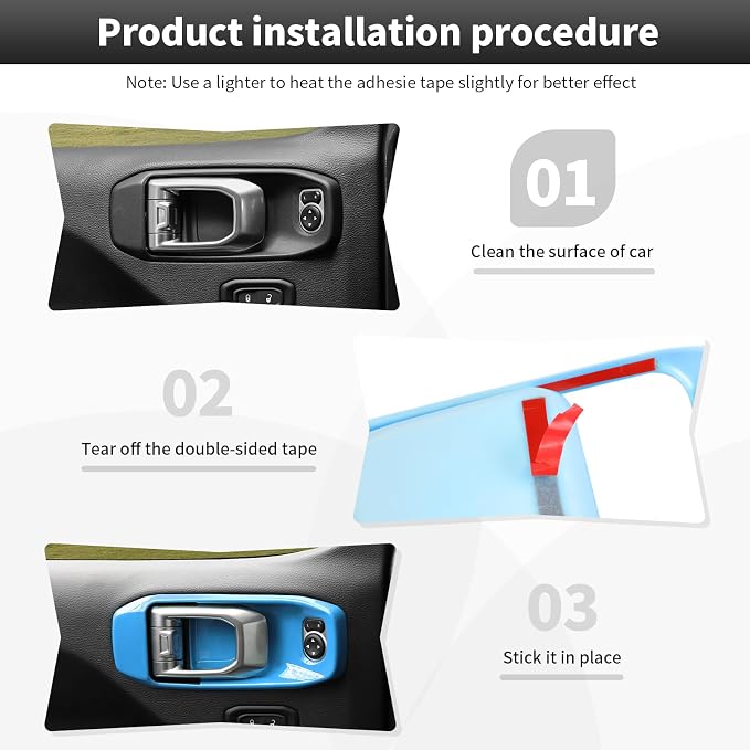23PCS Full Set Interior Decor Trim Kits Fit for 2018-2023 Jeep Wrangler JL JLU & Gladiator JT 4Door Dashboard Cup Holder Headlight Switch Gear Shift Roof Speaker Map Light Inner Door Bowl Trim