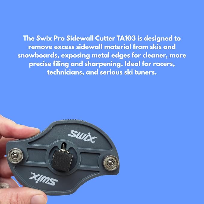 Swix Pro Sidewall Cutter TA103 – Professional Ski & Snowboard Sidewall Planer with Round & Square Blades for Edge Tuning, Ski Sidewall Cutter, Snowboard Edge Tool, Ski Tuning Equipment