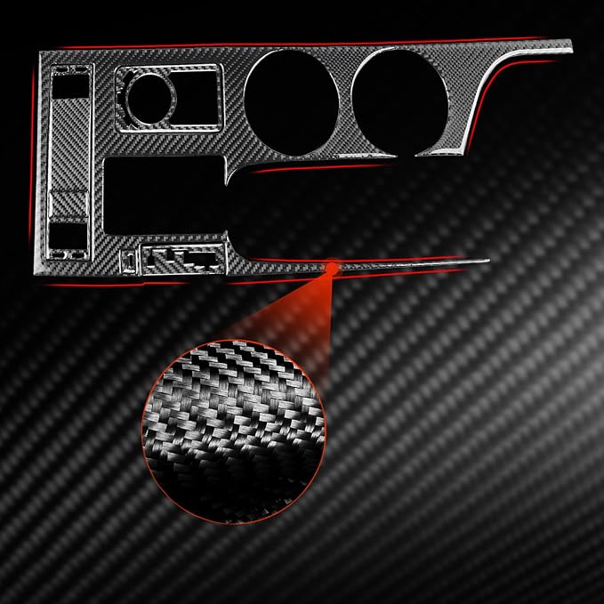 Soft Carbon Fiber Car Interior Shifter Kit 6/Piece Decorative Sticker for Lexus RC300 350 200T 15-24 Carbon Fiber Interior Accessories