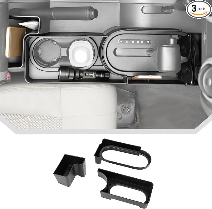 JeCar Center Console Gear Shift Storage Tray Organizer Fit for Jeep Wrangler JK 2007-2010