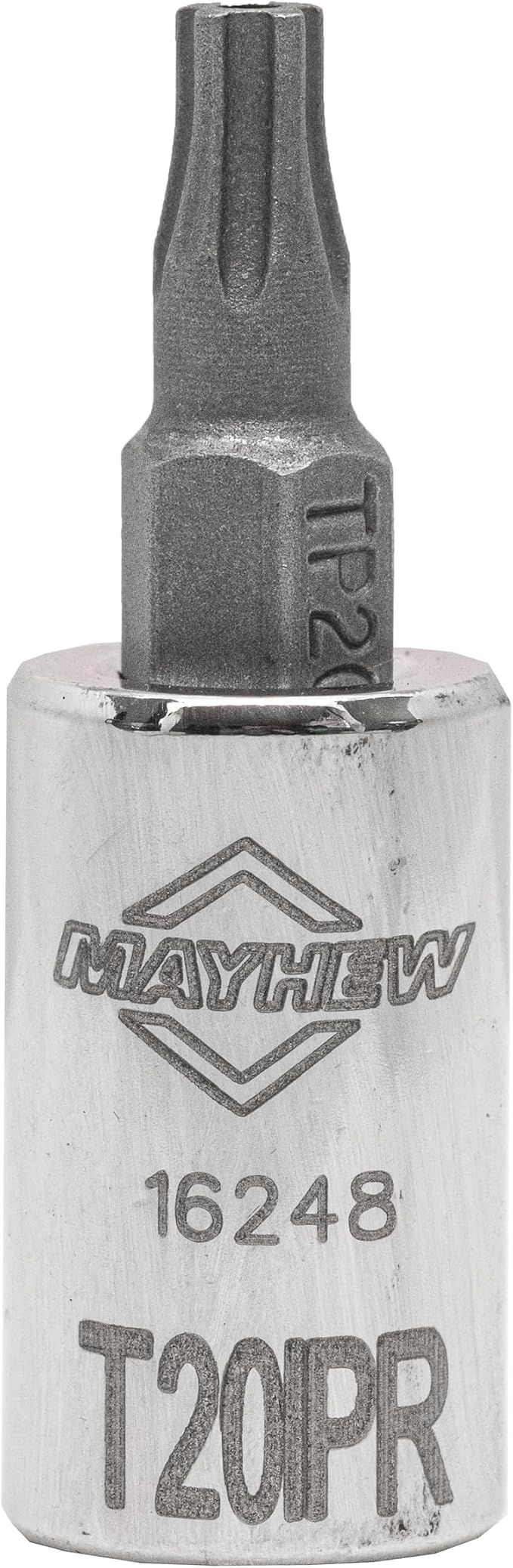 Mayhew Tools 16016 Tamper-Proof Torx Plus Socket Bit Set, Chrome Plated, 10-Piece