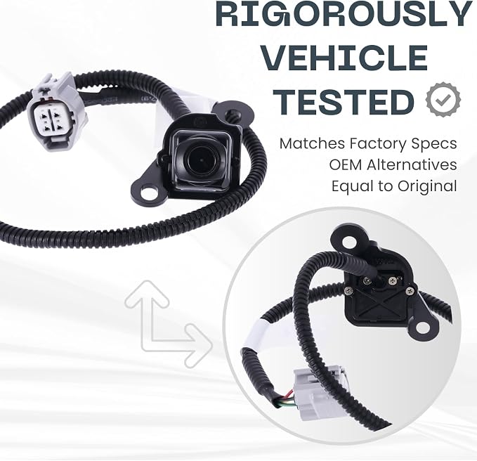 Backup Camera for 2010 2011 2012 Toyota Tundra | Rear Tailgate, Parking Cam Replaces OE # 86790-34030 86790-34011, rear view reverse parking assist backup monitor