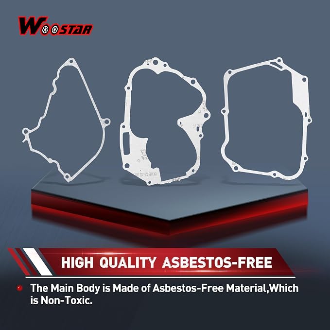 WOOSTAR 52.4mm Big Bore Cylinder Top End Gasket Kit Replacement for 4 Stroke Chinese Taotao Coolster 110cc Engine ATV Quad Go Kart Dirt Bike