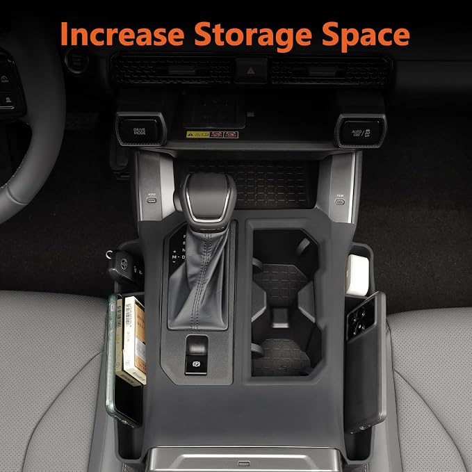 For 2026 Toyota RAV4 Silicone Center Console Organizer Scratch Scuff-free Easy to Clean, 6th Gen Hybrid&Plug-in Hybrid (PHEV) Interior Accessories