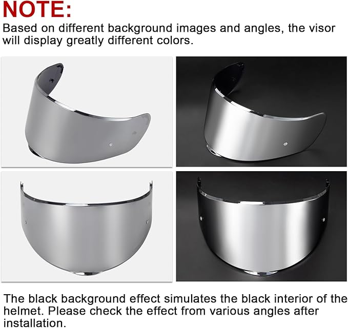 PSLER Sedici Strada 2 Visor - Sedici Strada 2 and Strada 3 Face Shield Motorcycle Helmet visor Accessories Replacement for LS2 FT2 VECTOR Sedici Strada 2 Strada 3 FF801 FF397，Silver