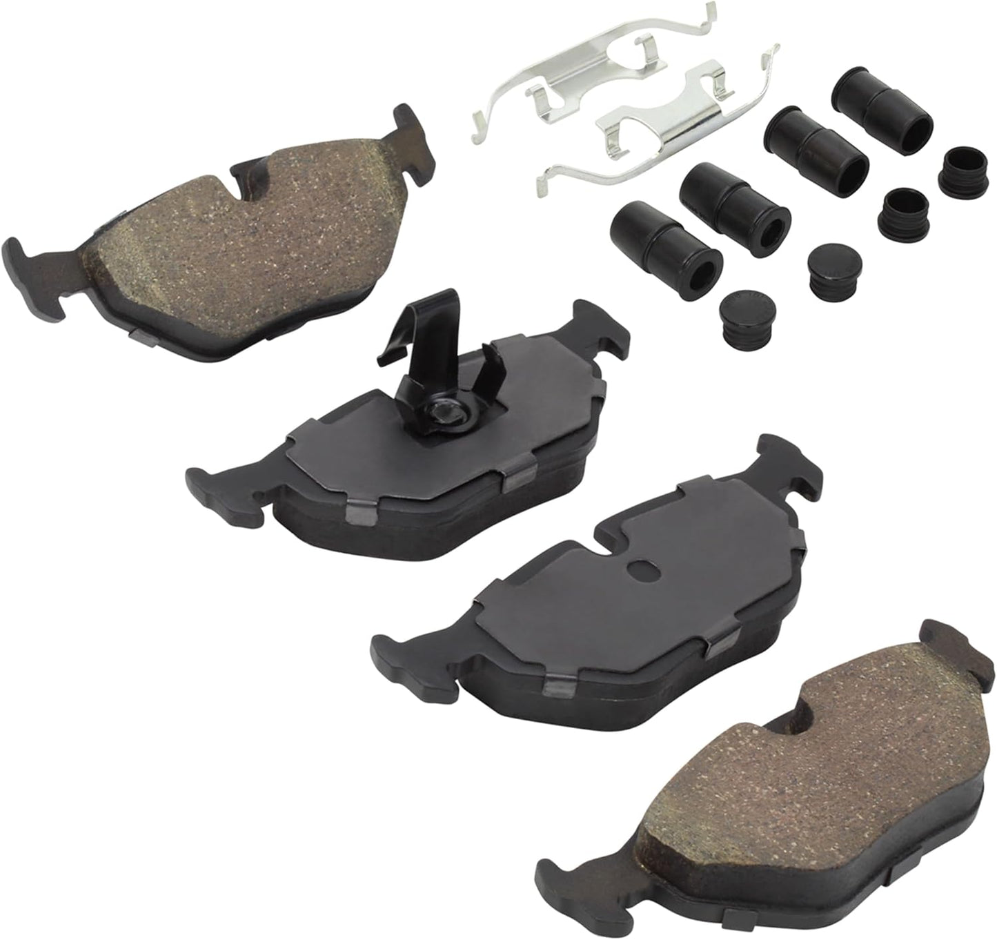 Premium Semi-Metallic Rear Brake Pads (1001-0692AM) Replacement for BMW 525i 2003-2001, 528i 2000-1999, 530i 2003-2001, 540i 2003-1997, MG ZT 2003, Rover 75 2000, 75 2005-2003