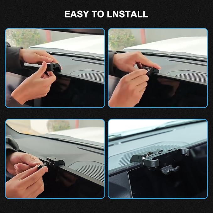 Car Adjustable Navigation Phone Holder Compatible with Land Cruiser 250 Prado J250 LC250 2024 2025 2026 Accesories Dash Board Navigation Screen Phone Holder Mount (Model B)