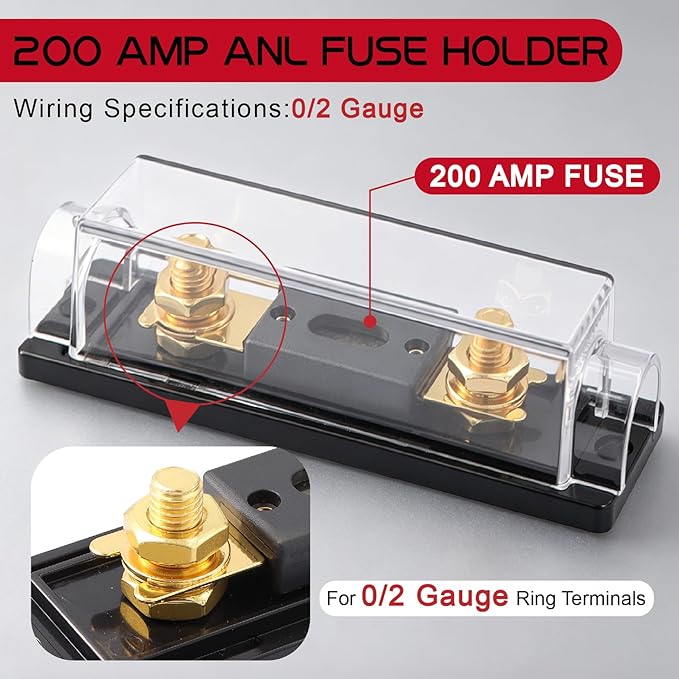 0 Gauge Dual Amp Wiring Kit Make Connections and Bring Power to Your Radio,Subwoofers and Speakers