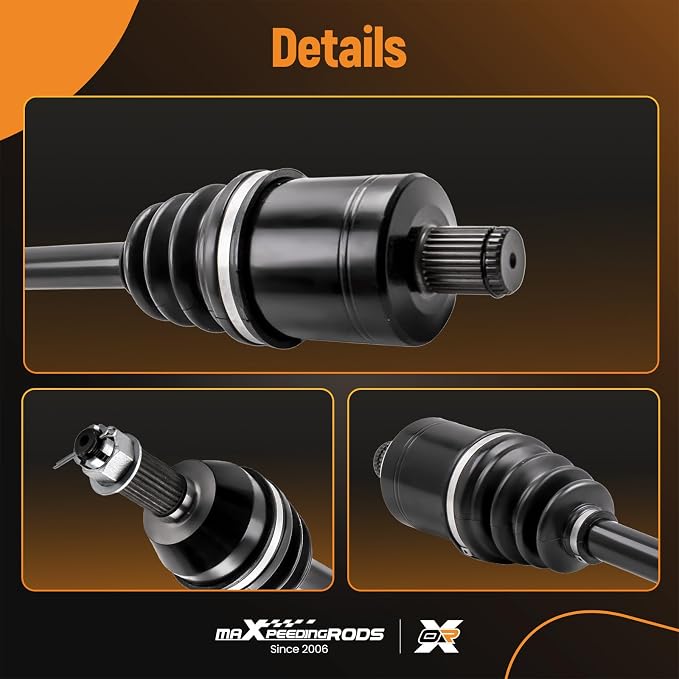 maXpeedingrods Rear Left Right CV Axle for Polaris RZR XP 1000 XP 4 1000 2014-2019 Replaces 1333124 1333439 1333944
