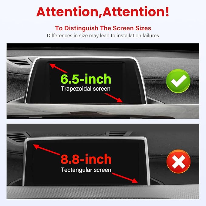 Magnetic Car Phone Holder-Compatible with BMW X1 X2 2016-2019 Accessories 6.5 inch Touchscreen Fixed Clip,360°Rotation Magnetic Phones Stand Compatible with MagSafe (not fit 8.8 inch)