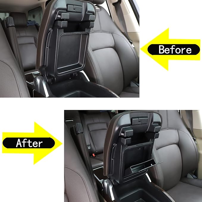 Car Armrest Hidden Storage Box Compatible with Land Rover Range Rover Executive 2018-2022Center Console Handrail Privacy Organizer Tray Armrest Storage Box Container Insert Pallet Manager Accessories