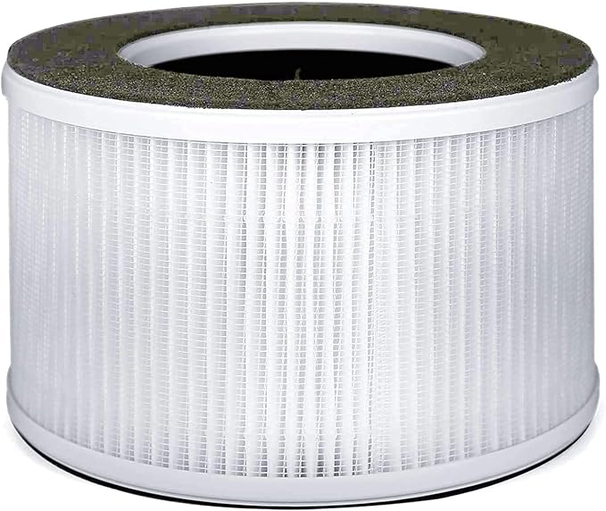 Nispira MSB3 3-Packs Filter Replacement Compatible with Membrane Solutions Air Purifier True HEPA Activated Carbon