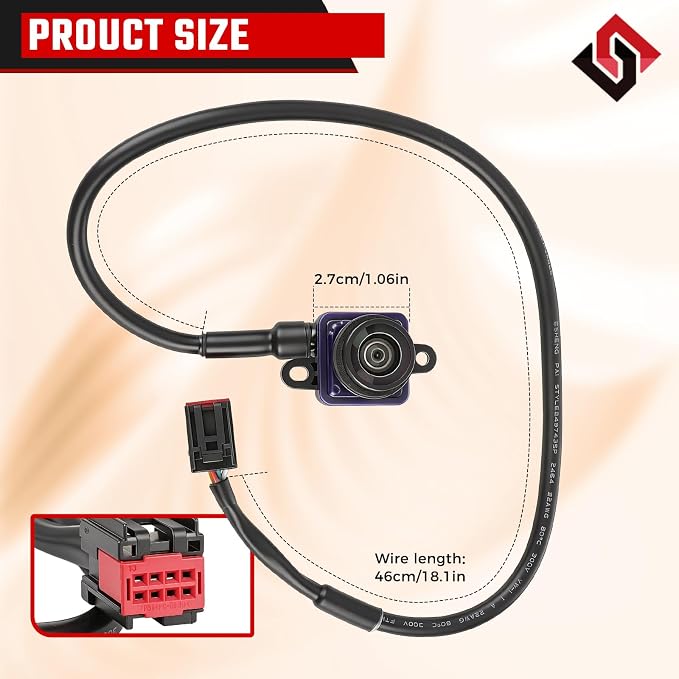 Backup Camera Rear View Camera,Fit for Ram ProMaster 1500 2500 3500 2014-2020 Parking Park Assist Camera Replaces #6MJ97ZZZAA