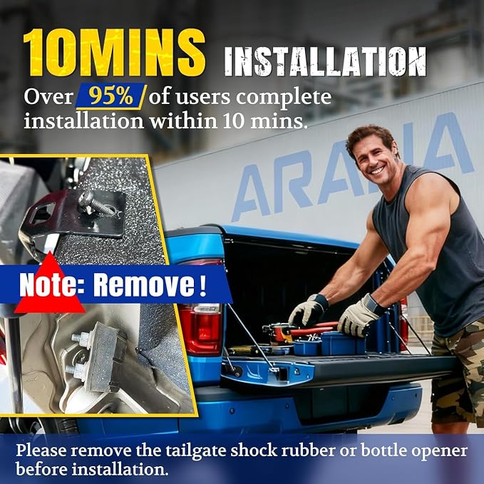 ARANA Tailgate Assist Shock for Chevy Silverado & GMC Sierra 1500 2019-2025, Tail Gate Soft Open Mods Damper Kit,1 Pack