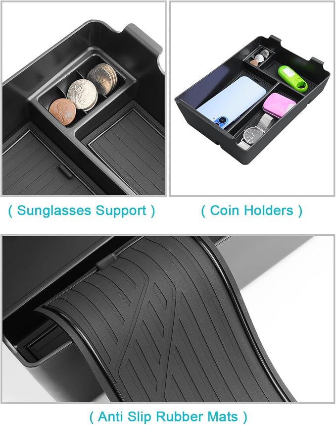 CDEFG for 2026 Murano Center Console Organizer for 2025 2026 Murano Accessories Middle Console Organizer Armrest Storage Box