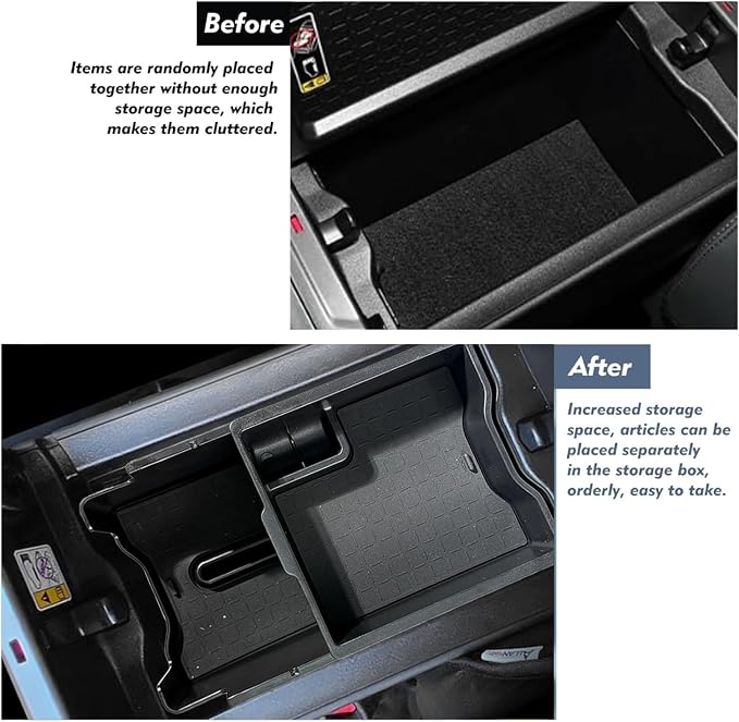 2026 RAV 4 Center Console Organizer & Car Armrest Storage Box for 2026 RAV 4（LE/SE/XLE/XSE/Limited） 2026 RAV 4 accessories -【Double Layer】 Non-Slip Easy Install and Clean