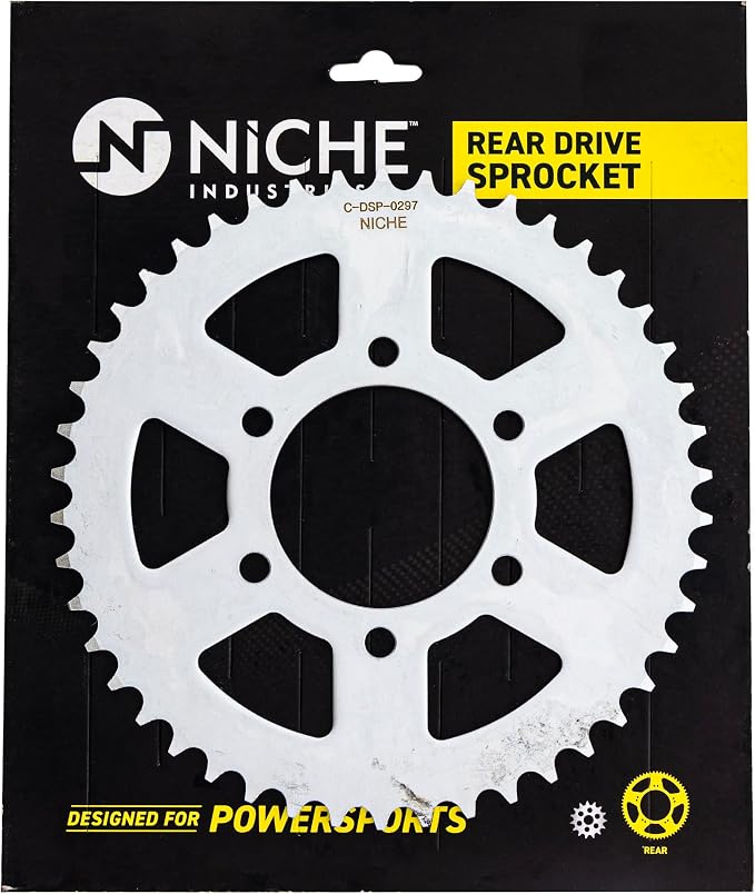 NICHE Drive Sprocket Chain Combo for Kawasaki Ninja 650 Versys Front 15 Rear 46 Tooth 520 Standard 114 Links
