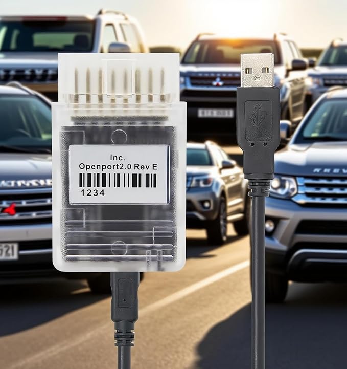 K-CAN Diagnostic Cable for ECU, Compatible for Mitsubishi Subaru Toyota Jaguar Land Rover, OBD2 Diagnostic Cable Support OpenPort 2.0ECU FlashSDD V158/Techstream