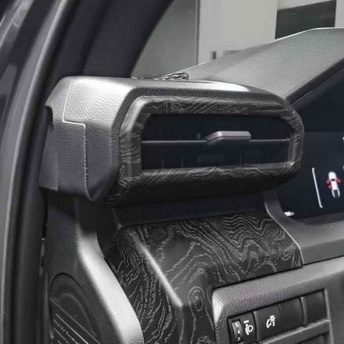 for Toyota Tacoma 2024 2025 2026 for 4Runner 2025 2026 Interior Accessories Steering Wheel Cover & Air Conditioner Air Vent Cover ABS Decorative Frame Trim
