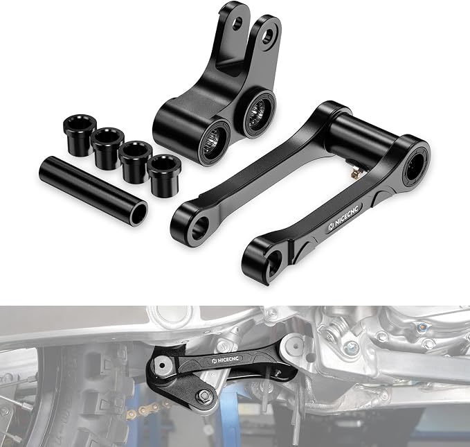 NICECNC Motorcycle Lowering Link Aluminum Compatible with Yamaha YZ125 2006-2024 YZ125X 2020-2023 YZ250 2006-2024 YZ250X 2016-2023 WR250F 2006 WR450F 2006,See Fitment