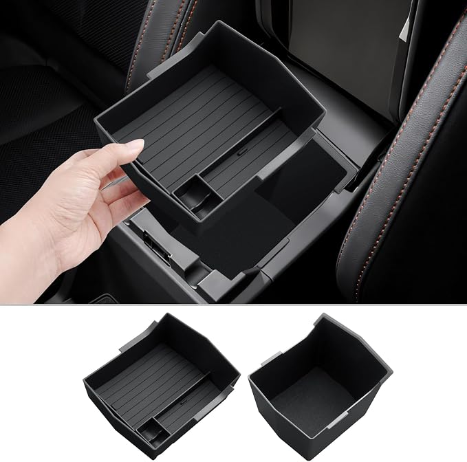 CDEFG for 2025 Subaru Forester Center Console Organizer, 2025 Subaru Forester Touring Limited Sport Premium Accessories Middle Console Armrest Storage Box (NOT FOR 2025 Wilderness)