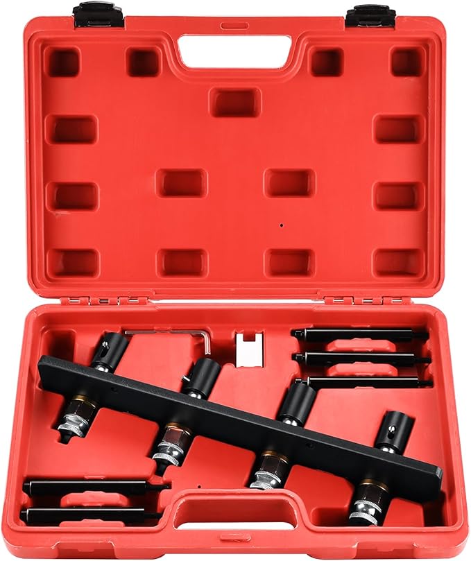 8MIELAKE Fuel Injector Removal Install Tool Kit for BMW B36 B38 B48 B58 A12 A15 Engines, Heavy Duty Steel BMW Injector Puller Tool Replaces OEM 2358417 2358022