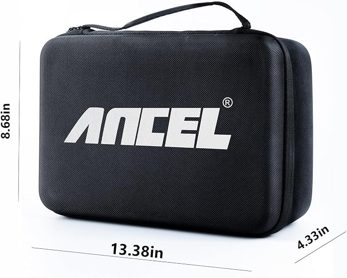 ANCEL Large Hard Protective Case Waterproof Shockproof Eva Bag for S3000 S3000 PRO Smoke Tester | HD3300 HD3300 Plus+ HD3300 PRO HD3400 HD3400Pro HD3600 Heavy Truck Scanner | DS100 DS200 Car Scan Tool