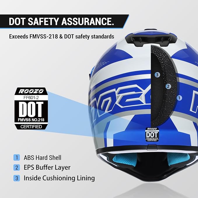 Youth Dirt Bike Helmet DOT Approved, Kids Motocross Full Face Helmet with Adjustable Goggles Riding Gloves & Storage Bag, Off-Road Sport Gear Set for Boys Girls ATV UTV