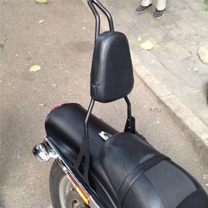 Lo.gas Motorcycle Rear Seat BackRest Sissy Bar Back Rest for Harley-Davidson Dyna Fxd Fxdb Fxdc Fxdl Streetbob Wide Glide Low Rider