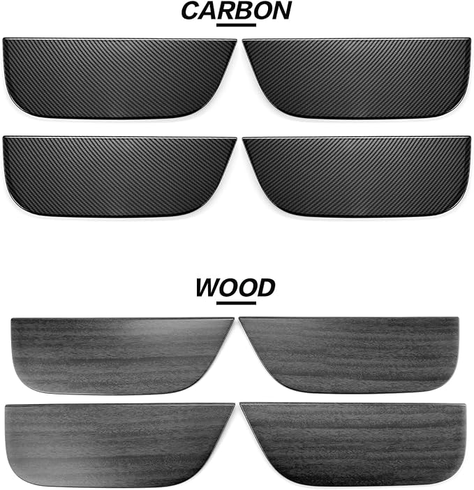 YOUTOOCAR Door Kick Panel Protector Covers Compatible with Hyundai IONIQ 9 Accessories (Wood Grain)