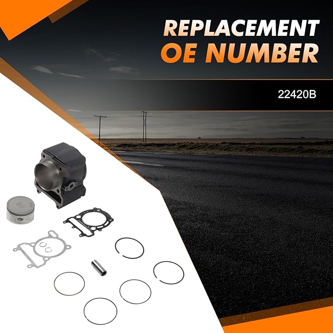 Cylinder Big Bore Top End Kit 72.5mm Compatible with Linhai XinYue VOG 250cc 300cc YP Scooter ATV Quad UTV After-Market Parts