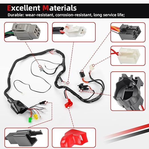 High Performance Wiring Harness for Suzuki QuadSport 80 LT80 1987-2006 36610-40B20