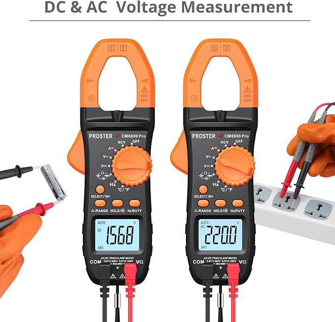 Clamp Meter 6000 Count - Smart Multimeter 6000 Count